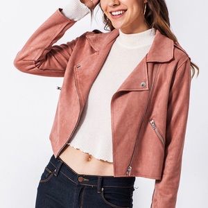 Faux suede jacket